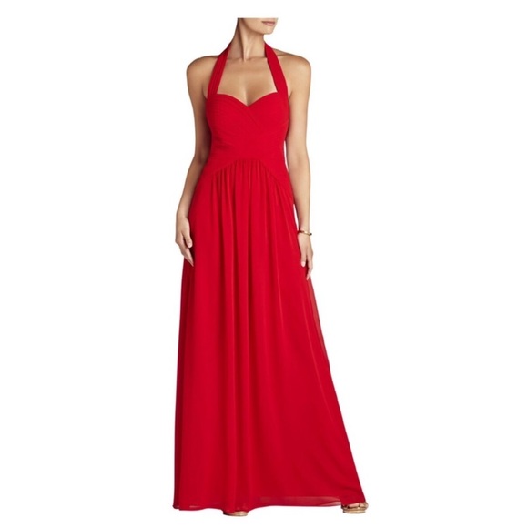 BCBGMaxAzria Red Selene Gown / Dress - Picture 1 of 7